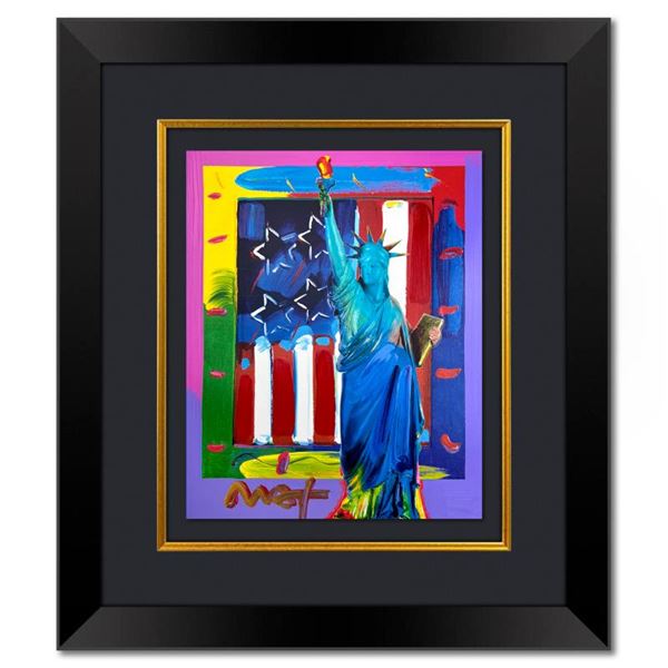 Peter Max "United We Stand" Original Mixed Media on Paper