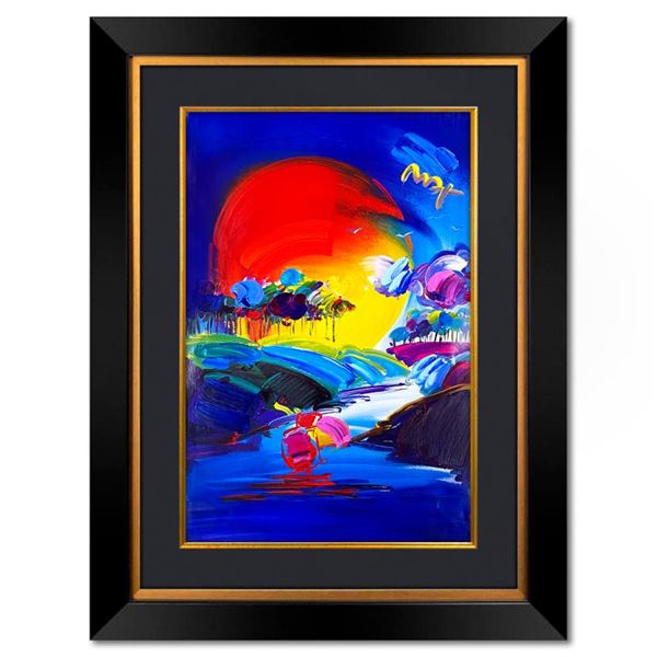 Peter Max "Without Borders" Original Mixed Media on Paper