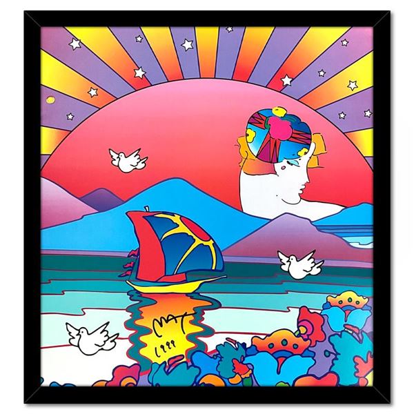 Peter Max "A New Beginning" Poster Lithograph on Paper