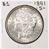 Image 1 : 1891-S $1 Morgan Silver Dollar Coin