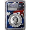 Image 2 : 2023P Australia $1 Wedge Tailed Eagle Silver Coin NGC MS70 FDOI Flag Core Mercanti