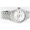 Image 3 : Rolex Mens Stainless Steel Silver Index Diamond Datejust Wristwatch