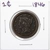 Image 1 : 1846 Braided Hair Large Cent Coin