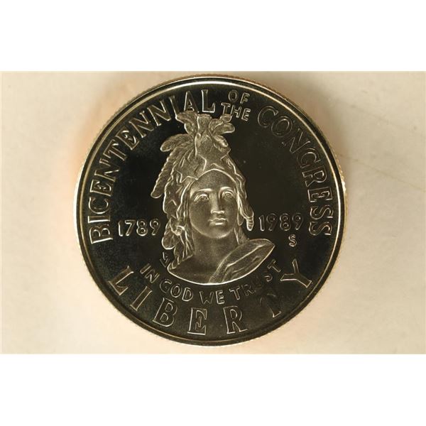 1989-S US PROOF HALF DOLLAR BICENTENNIAL