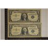 Image 1 : 2-US STAR $1 SILVER CERTIFICATES: 1957 AND 57-B