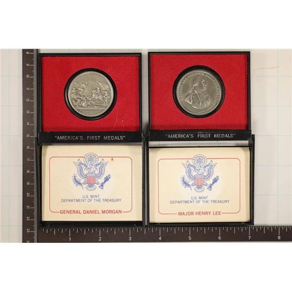 2 AMERICAS 1ST MEDALS: MAJOR HENRY LEE & GENERAL
