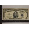 Image 1 : 1953-A US $5 BLUE SEAL SILVER CERTIFICATE