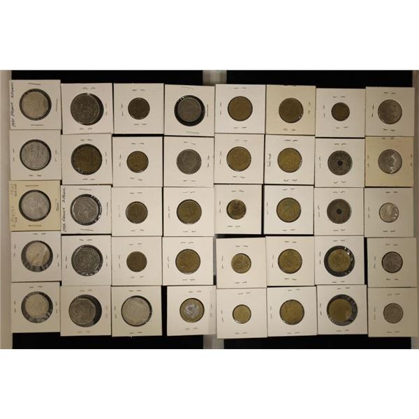 40 ASSORTED FRANCE COINS: 1918-1991 INCLUDES: