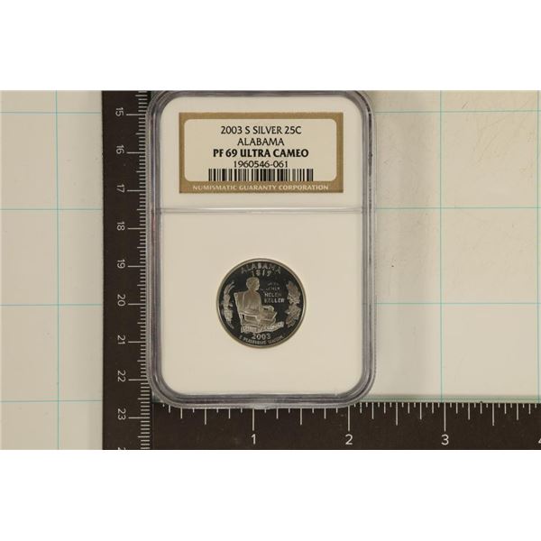 2003-S SILVER ALABAMA QUARTER NGC PF69 ULTRA CAMEO