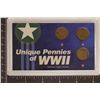 Image 1 : UNIQUE PENNIES OF WWII SHELLCASE COPPER COINS: