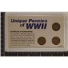 Image 2 : UNIQUE PENNIES OF WWII SHELLCASE COPPER COINS: