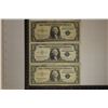 Image 1 : 3-US $1 SILVER CERTIFICATES: 1935-G, 57-A & 57-B