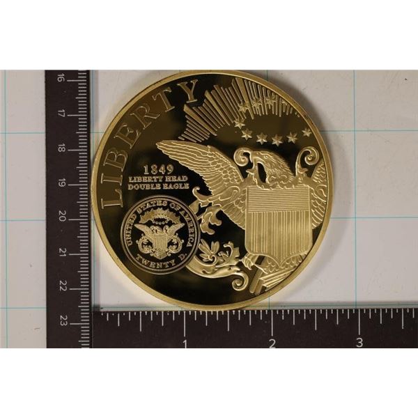 24KT GOLD PLATED 4 OZ. PF COMMEMORATIVE OF THE