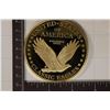 Image 2 : 24KT GOLD PLATED 4 OZ. PF COMMEMORATIVE OF THE