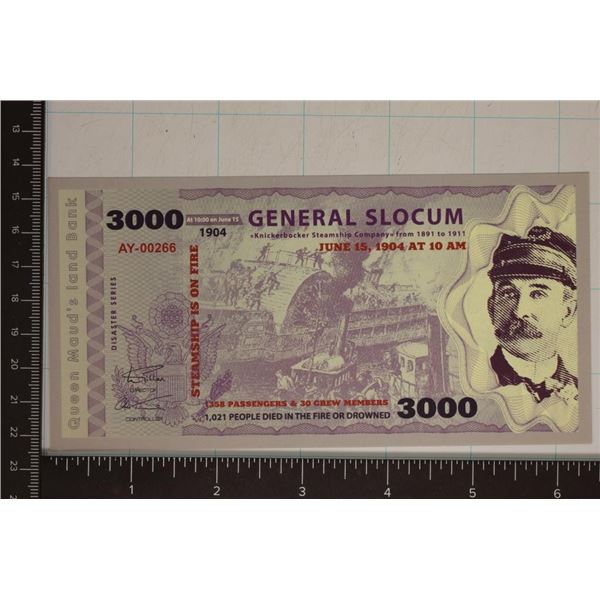 QUEEN MAUD'S LAND BANK DISASTER SERIES BILL: