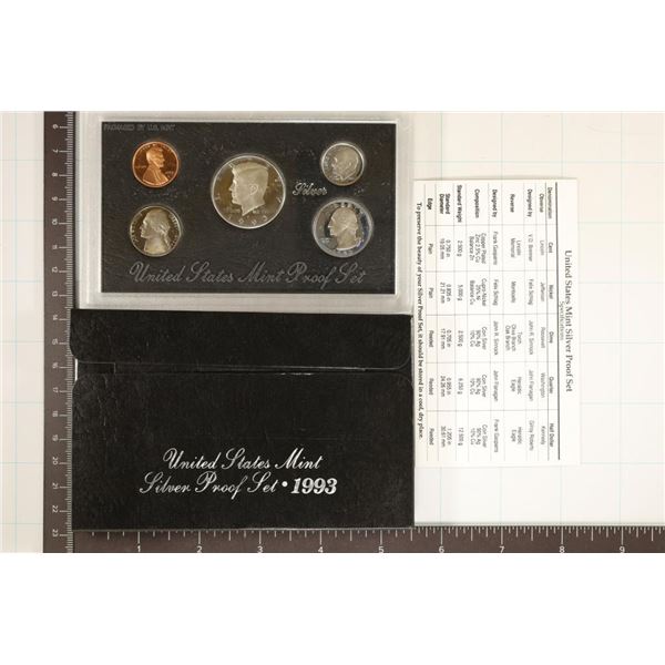 1993 US SILVER PROOF SET (WITH BOX)