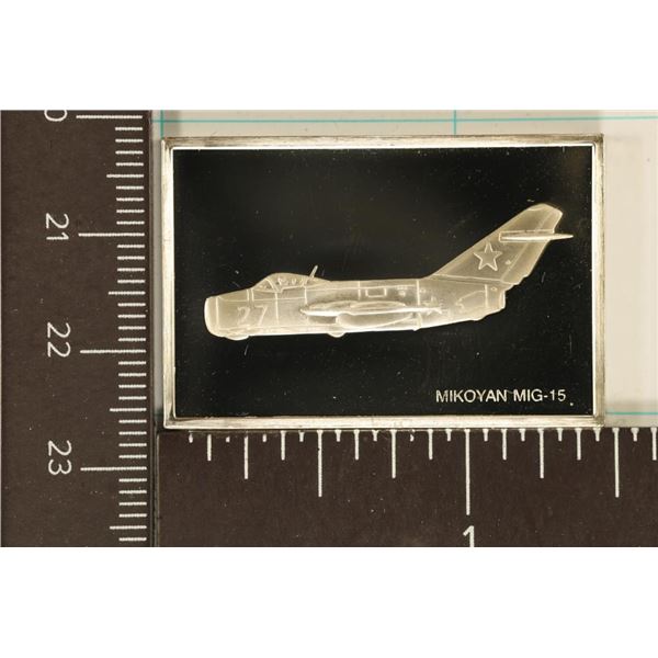 .61 TROY OZ. PF STERLING SILVER AVIATION INGOT