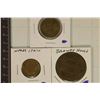Image 1 : 3 ADULT THEMED METAL TOKENS: 2 HEADS TAILS FLIPPER