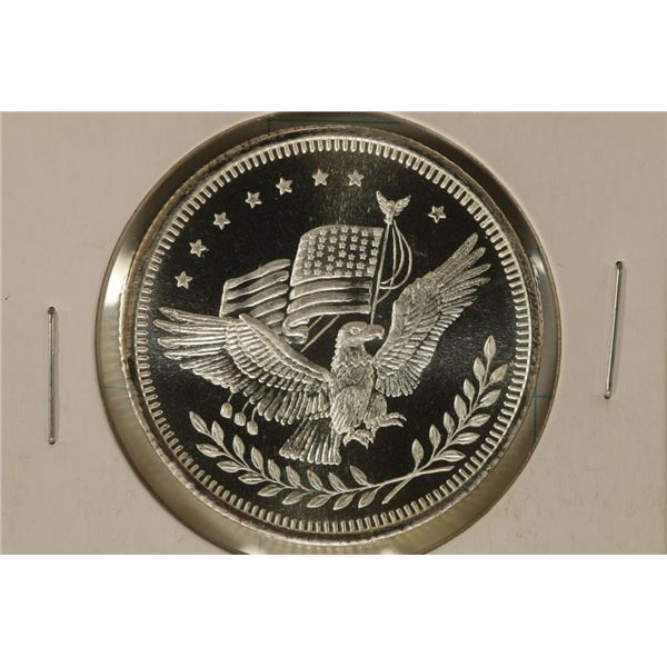 1 TROY OZ .999 FINE SILVER PF ROUND SILVER TRADE