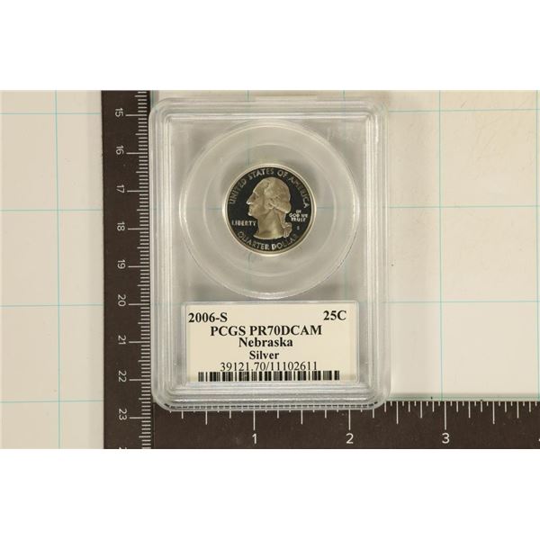 2006-S SILVER NEBRASKA QUARTER PCGS PR70 DCAM
