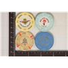 Image 1 : 4-$1 PLASTIC CASINO GAMING TOKENS: BOULDER