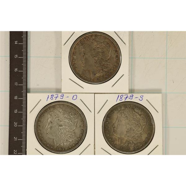 1879-P/S/O MORGAN SILVER DOLLARS