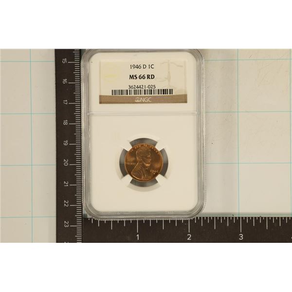 1946-D LINCOLN WHEAT CENT NGC MS66RD