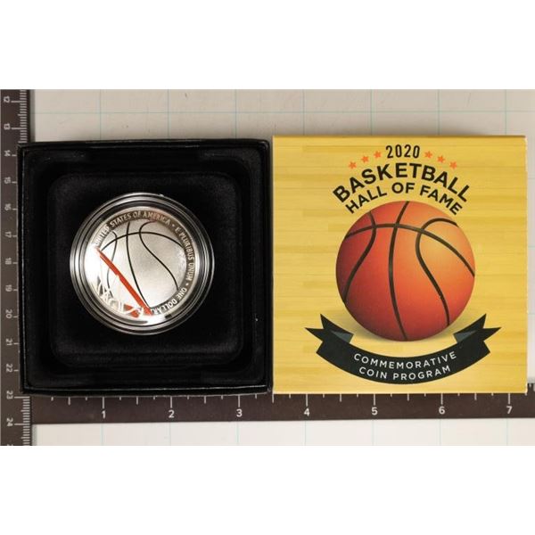 2020-P BASKETBALL HALL OF FAME PF SILVER DOLLAR