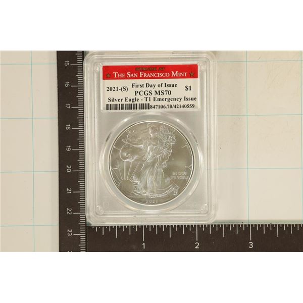 2021-S AMERICAN SILVER EAGLE EMERGENCY ISSUE PCGS