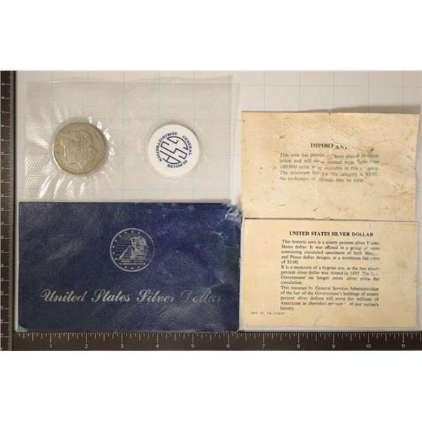 RARE 1921-D GSA SOFT PACK MORGAN SILVER DOLLAR