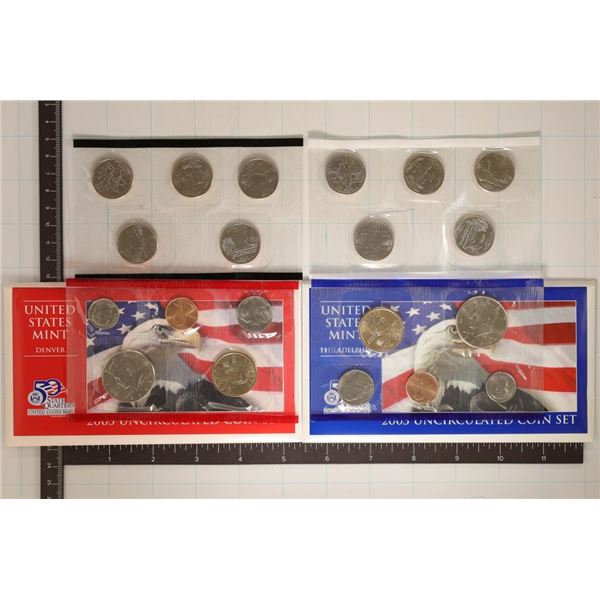 2003 US MINT SET (UNC) P/D (WITH ENVELOPE)
