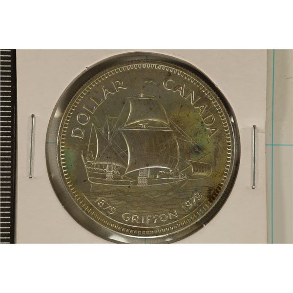 1979 CANADA SILVER GRIFFON DOLLAR .3750 OZ. ASW