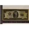 Image 1 : 1976 GOLD FOIL US $2 BILL SERIAL #B99999999A