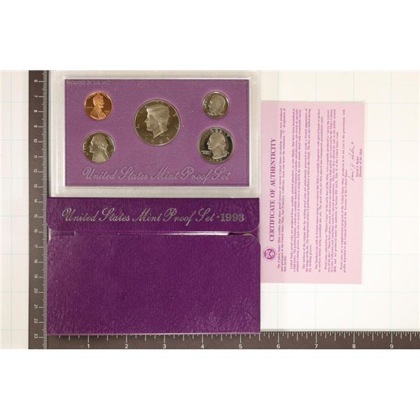 1993 US PROOF SET (WITH BOX) & WITH CERTIFICATE
