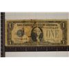 Image 1 : 1928-B US FUNNY BACK $1 SILVER CERTIFICATE TEAR