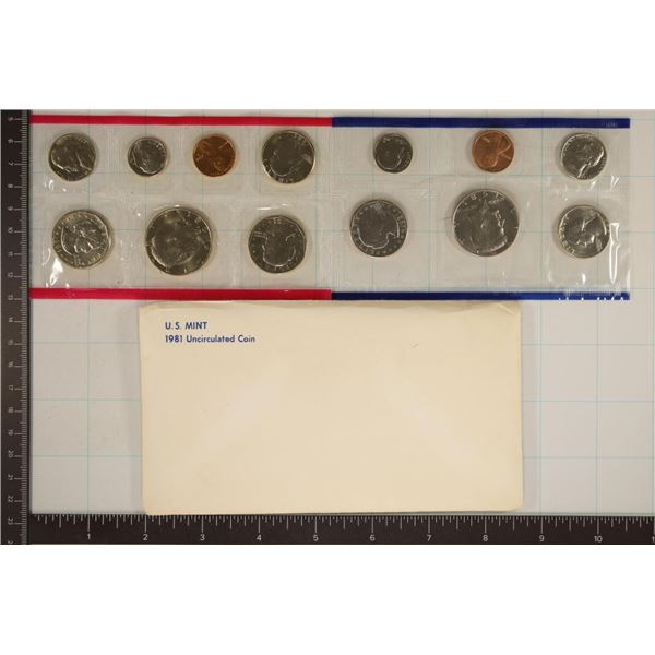 1981 US MINT SET (UNC) P/D/S (WITH ENVELOPE)