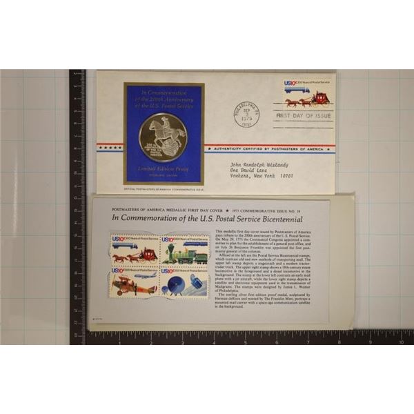APPROX. 1 OZ. STERLING SILVER POSTMASTERS OF