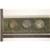 Image 1 : 3-IKE DOLLARS MOUNTED IN STONE DISPLAY: 1972-P & D