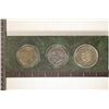 Image 2 : 3-IKE DOLLARS MOUNTED IN STONE DISPLAY: 1972-P & D