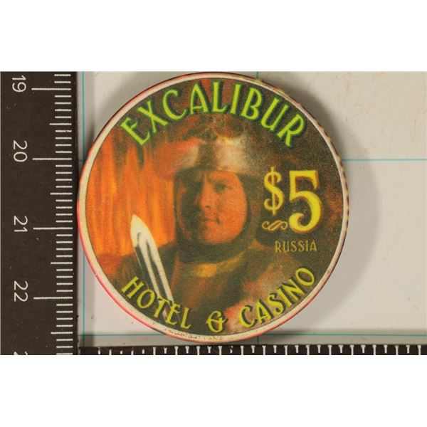$5 EXCALIBUR CASINO CHIP TOURNAMENT OF KINGS