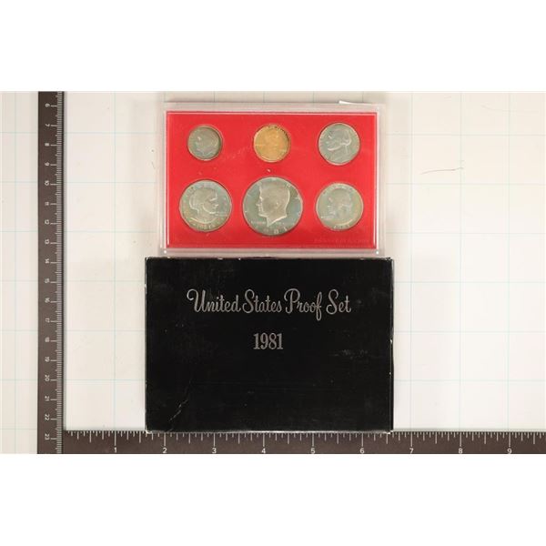 1981 US PROOF SET (WITH BOX)
