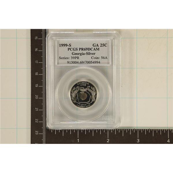 1999-S SILVER GEORGIA QUARTER PCGS PR69 DCAM