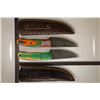 Image 2 : 2 DAMASCUS STEEL HUNTING KNIVES: 8.5" & 8.25"