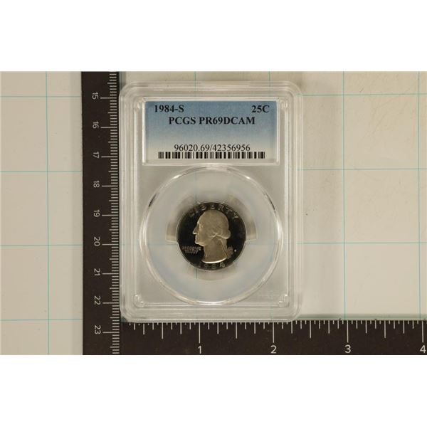1984-S WASHINGTON QUARTER PCGS PR69 DCAM
