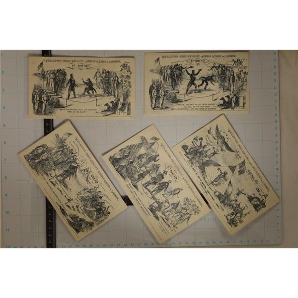 5-CHAMPION PRIZE ENVELOPES "LINCOLN & DAVIS IN