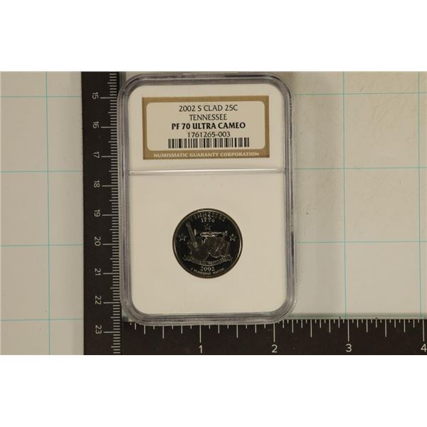 2002-S TENNESSEE QUARTER NGC PF70 ULTRA CAMEO