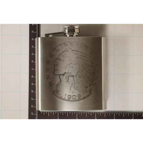BRAND NEW 6 OZ. STAINLESS STEEL HIP FLASK WITH