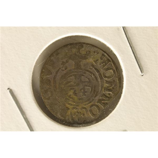 1600'S HAND HAMMERED POLAND SILVER 1/24 TALER