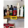 Image 1 : Various oil on shelf, 4 inch swivel