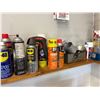 Image 4 : Various oil on shelf, 4 inch swivel